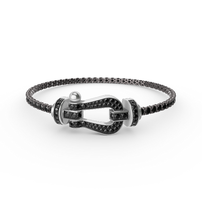 Mysitc FORCE  LARGE HORSESHOE FULL DIAMOND TENNIS BRACELET